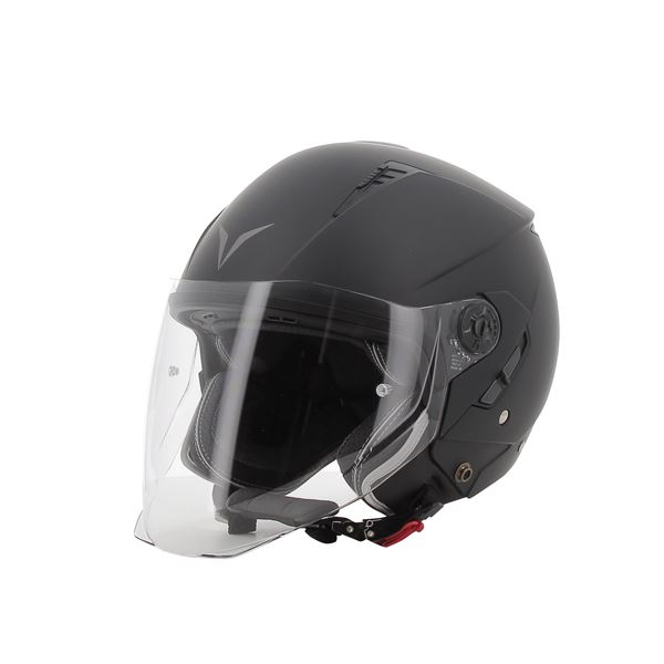 Casque moto jet Rever noir mat NOVIC taille S
