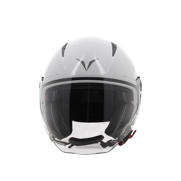 Casque moto jet Rever blanc brillant NOVIC taille M