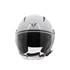 Casque moto jet Rever blanc brillant NOVIC taille XL