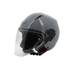 Casque moto jet Rever gris brillant NOVIC taille M