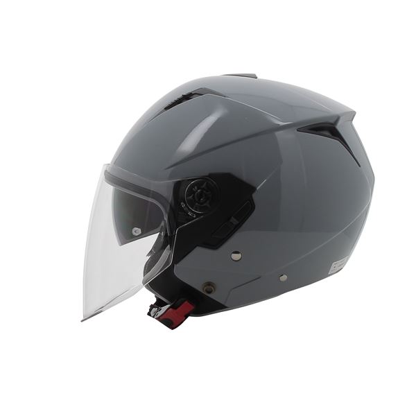 Casque moto jet Rever gris brillant NOVIC taille M