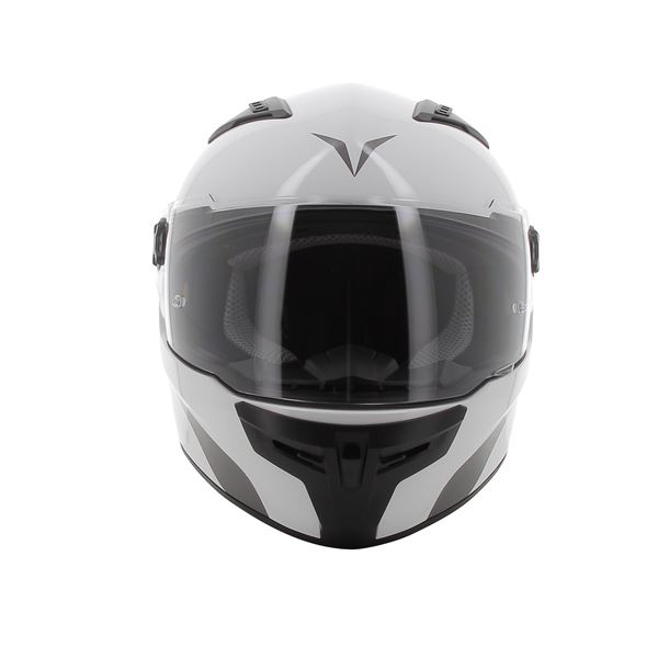 Casque moto intégral Rever blanc brillant NOVIC taille L