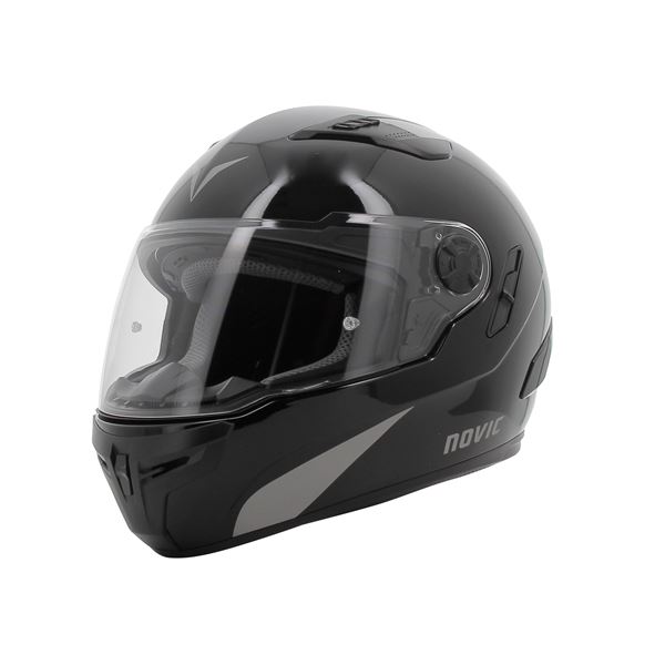 Casque moto intégral Rever noir brillant NOVIC taille L