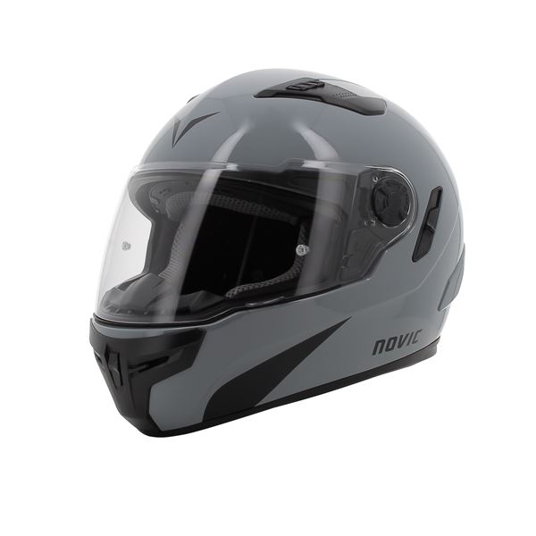 Casque moto intégral Rever gris brillant NOVIC taille XS