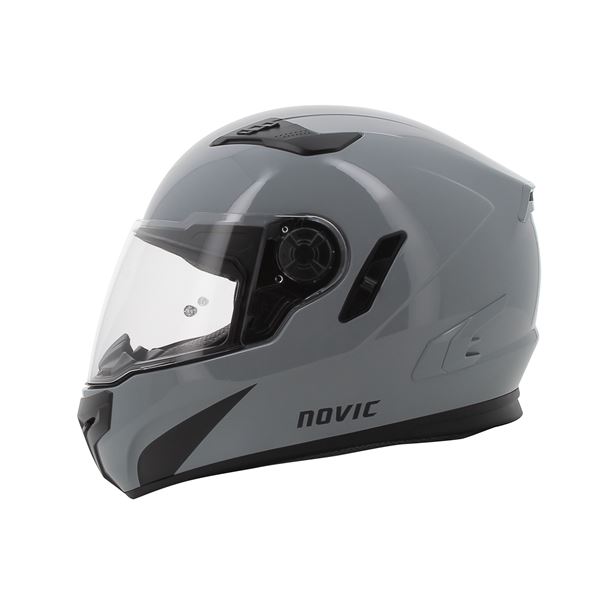 Casque moto intégral Rever gris brillant NOVIC taille S