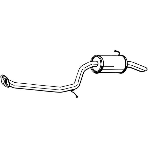 1 silencieux d'échappement arrière Bosal 279787