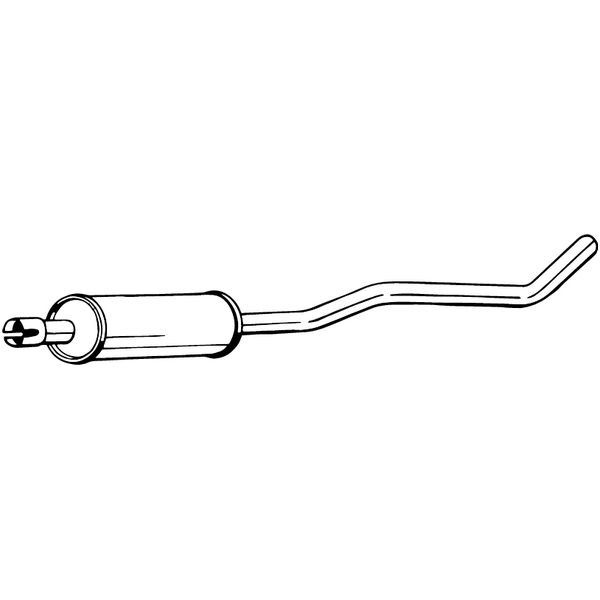 1 silencieux d'échappement intermédiaire Bosal 280307