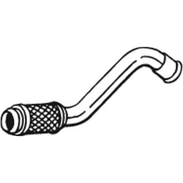 1 tuyau d'échappement avant Bosal 700287