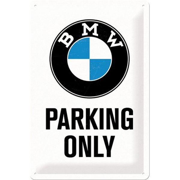 Plaque métal 20x30 cm BMW Parking