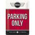 Plaque métal 20x30 cm Mini Parking Only Red
