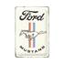 Plaque métal 20x30 cm Ford Mustang Horse & Stripes Logo