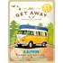 Plaque métal 30x40 cm VW Lets Get Away