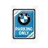 Plaque métal 15x20 cm BMW Parking Only Blue
