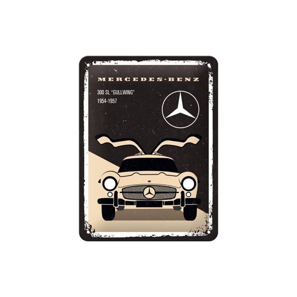 Plaque métal 15x20 cm Mercedes 300 SL