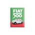 Plaque métal 15x20 cm Fiat 500 Italian Colours