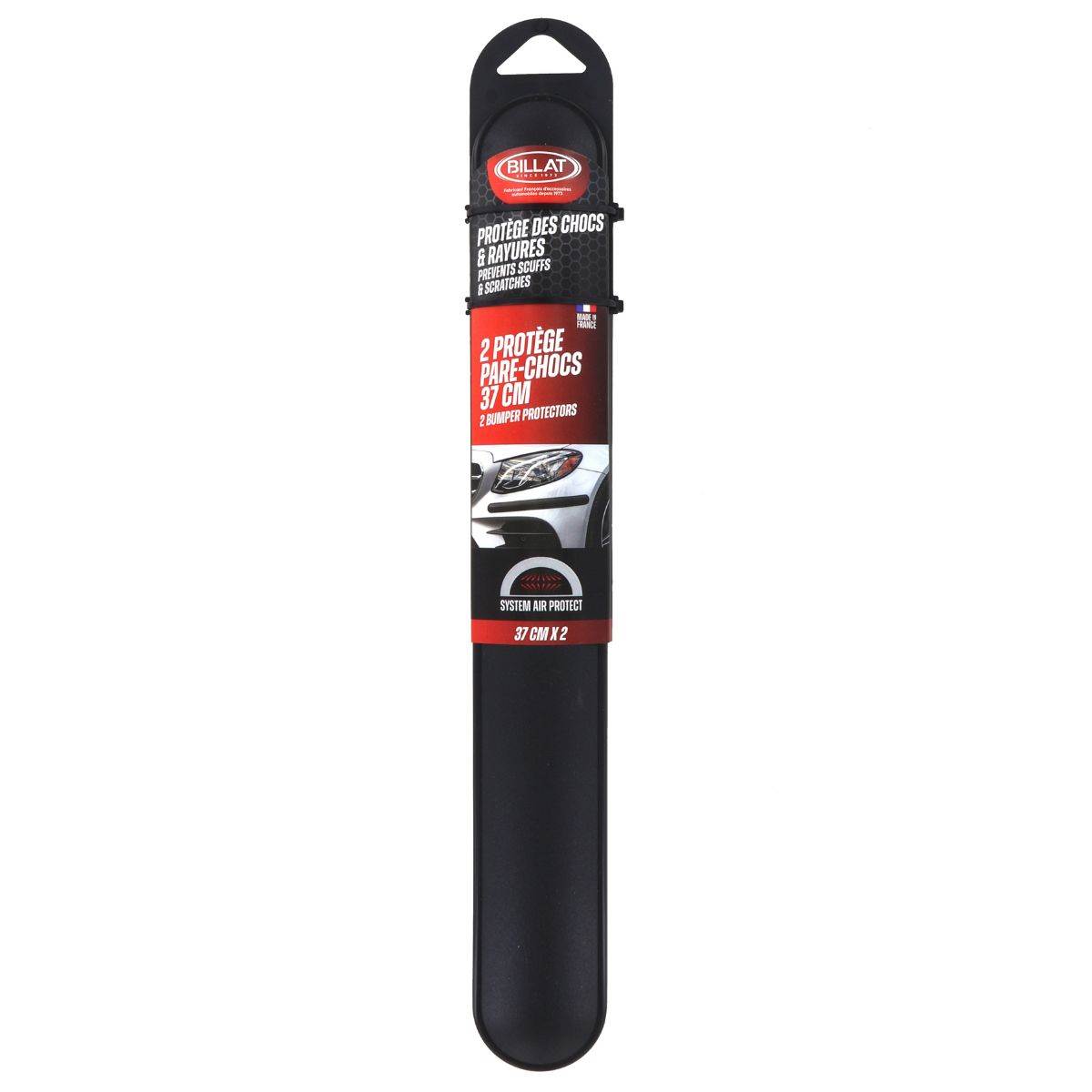 2 Protections De Pare-chocs Noires 37 Cm