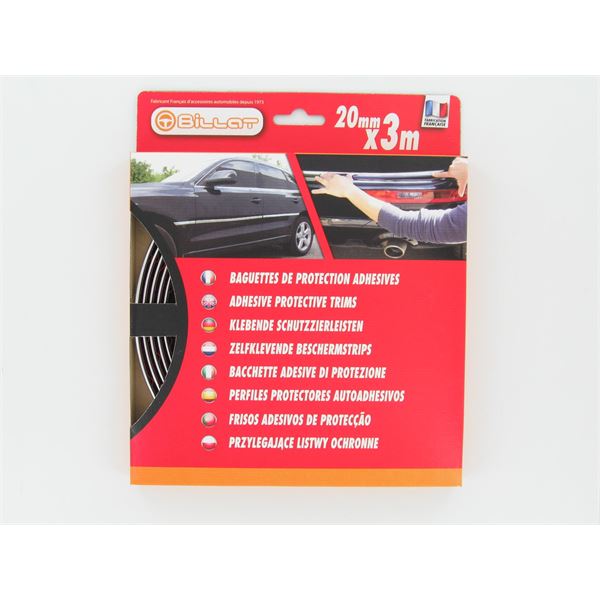 Baguette de protection chromée 20mm X 3m