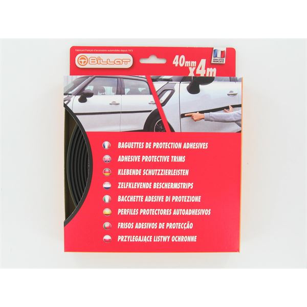 Baguette de protection noire 40mm X 4m