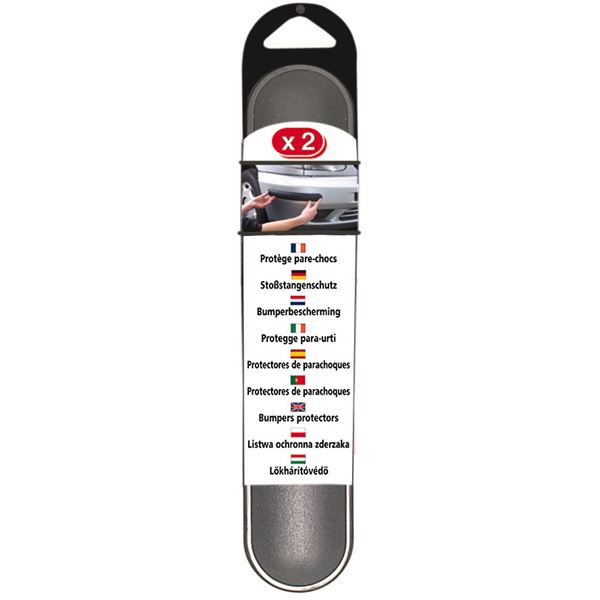 2 Protections de Pare-Chocs grises 25 cm