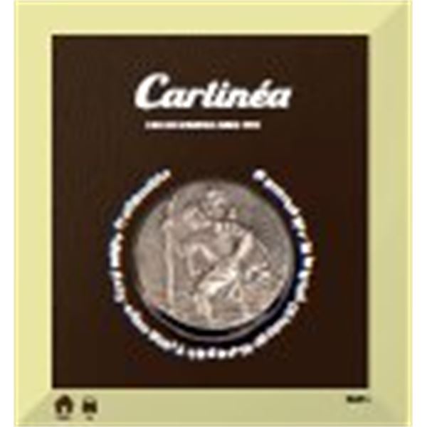 Médaille St Christophe ciselée pour voiture Carlinea