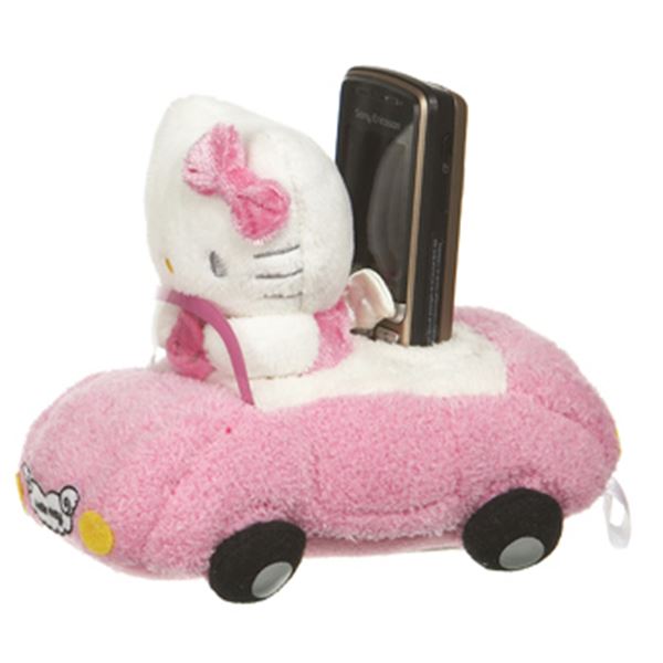 Porte téléphone voiture rose HELLO KITTY