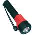 Lampe torche caoutchouc noir et rouge Autobest