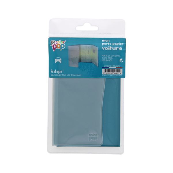 Porte-papier voiture pop bleu ciel
