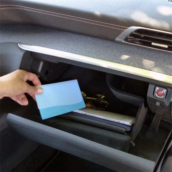 Porte-papier voiture pop bleu ciel