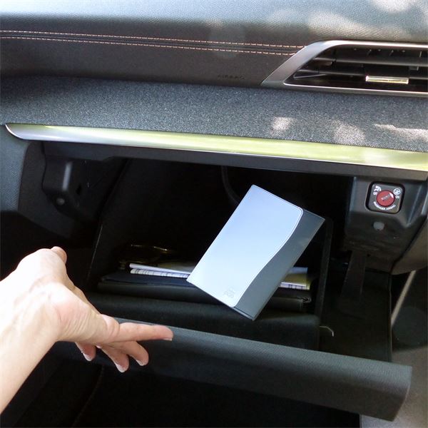 Porte-papier voiture pop gris clair