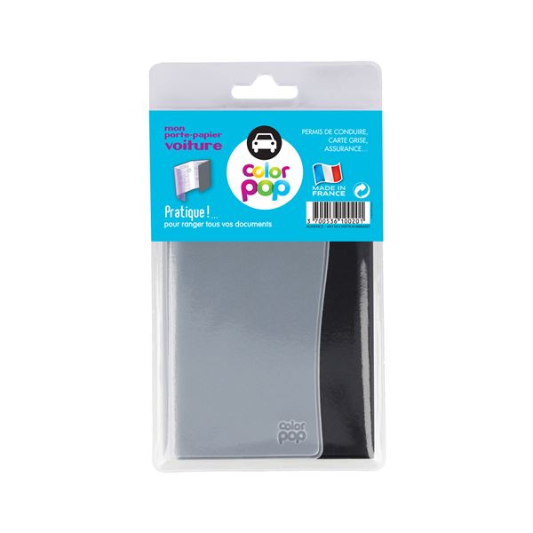 Porte-papier voiture pop gris clair
