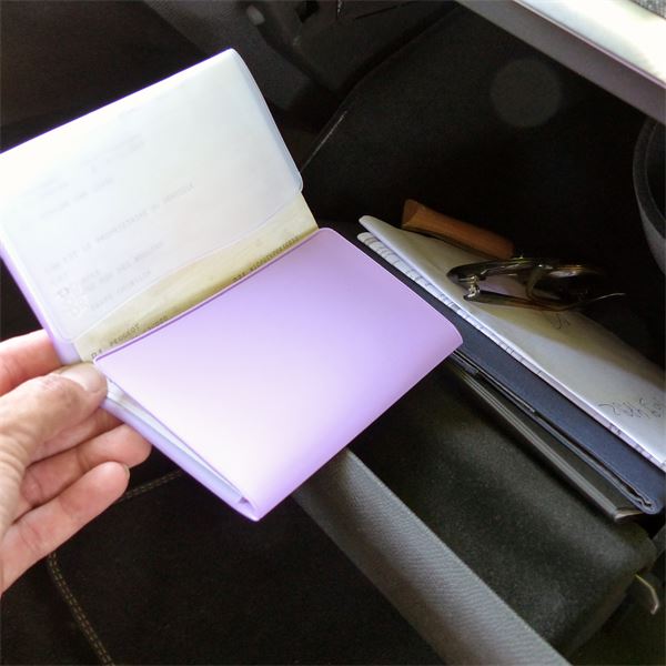 Porte-papier voiture pop violet