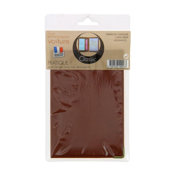 Porte-papier voiture classic marron