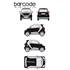 Kit Car Deco Bar Code blanc