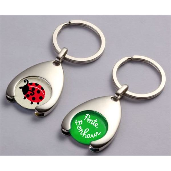 Porte-clés jeton déco porte bonheur