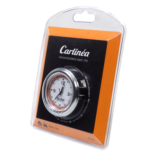 Montre analogique pour voiture à cadran orange Carlinéa