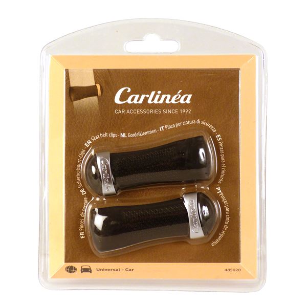 2 pinces de ceinture de sécurité Carlinéa