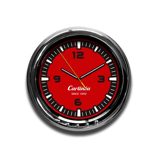Montre analogique pour véhicule à cadran rouge Carlinéa