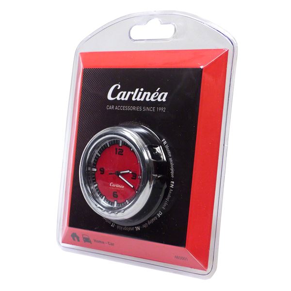 Montre analogique pour véhicule à cadran rouge Carlinéa