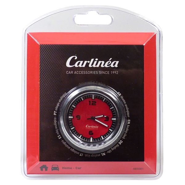 Montre analogique pour véhicule à cadran rouge Carlinéa