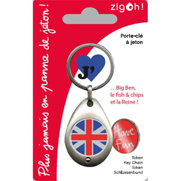 PORTE CLES JETON BRITISH