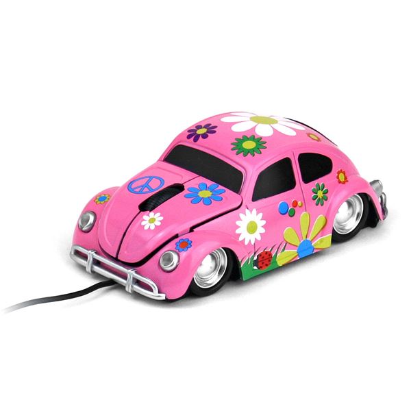 Souris Fleurs Rose