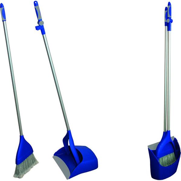 Ensemble balai pelle compact de voyage
