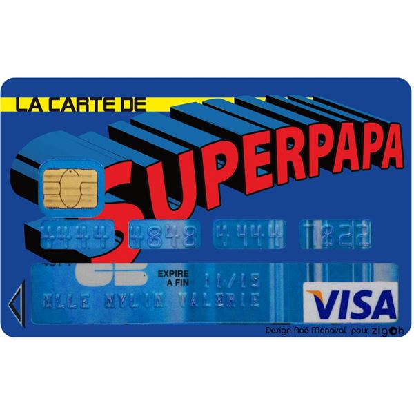 Autocollant pour CB "super papa"