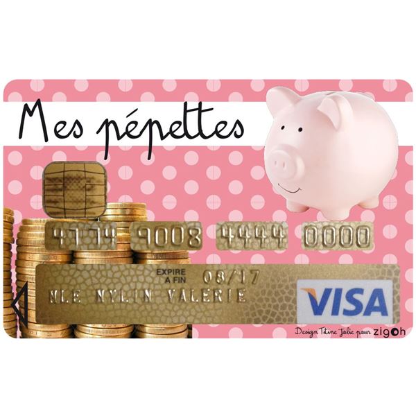 Autocollant pour CB "mes pepettes"