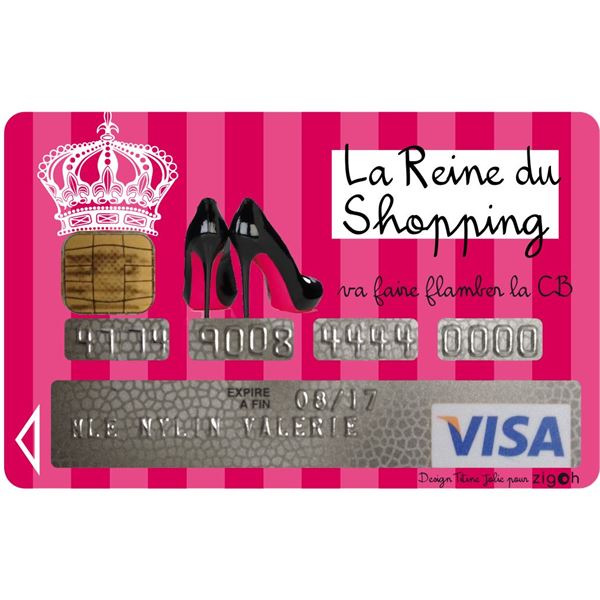 Autocollant pour CB "reines du shopping"