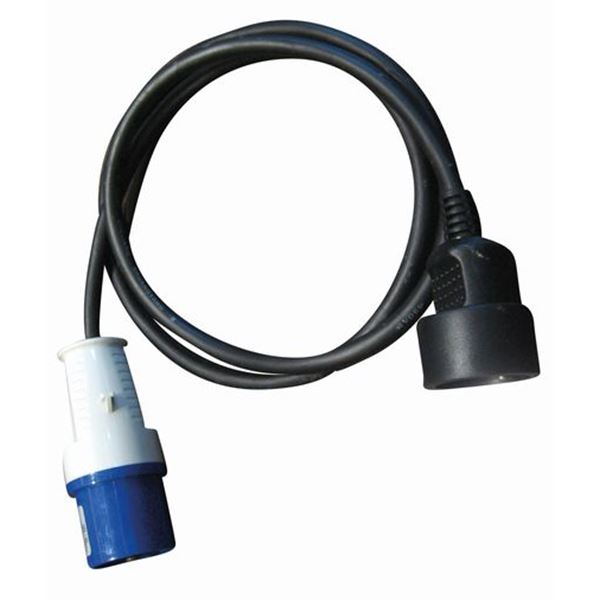 Adaptateur mâle CEE 17 - femelle Schuko avec cordon 40cm 220V/ 16A Inovtech
