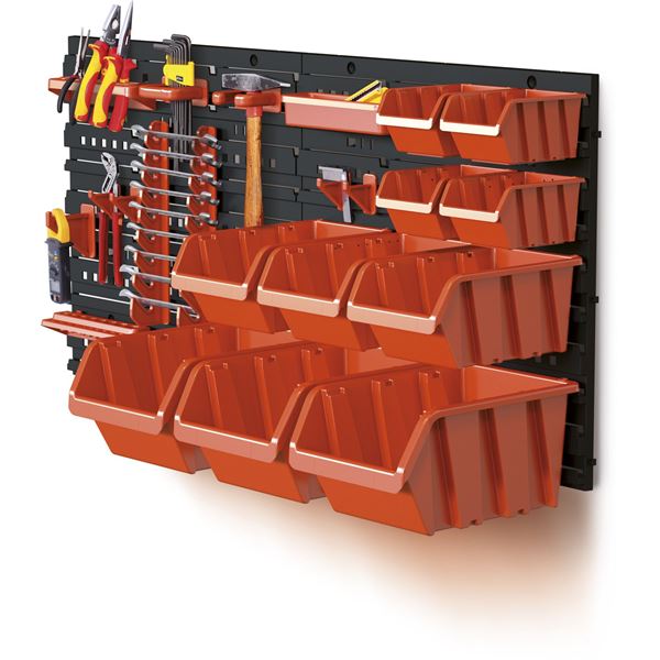 Kit de rangement mural d'outils et de boites