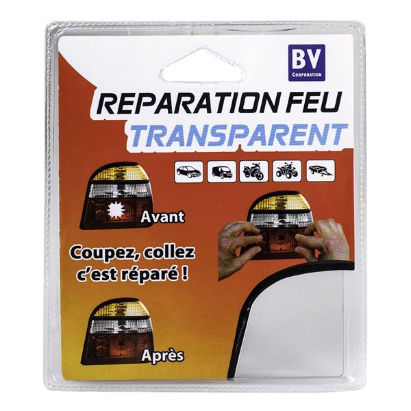 Kit de réparation de dépannage d’optique arrière transparent