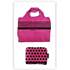 Sac de course pliable nylon rose