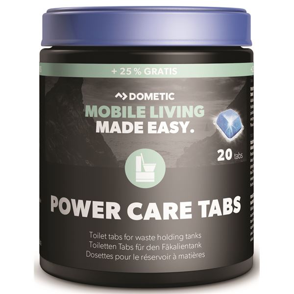 Tablettes WC PowerCare Tabs Blue Dometic x20